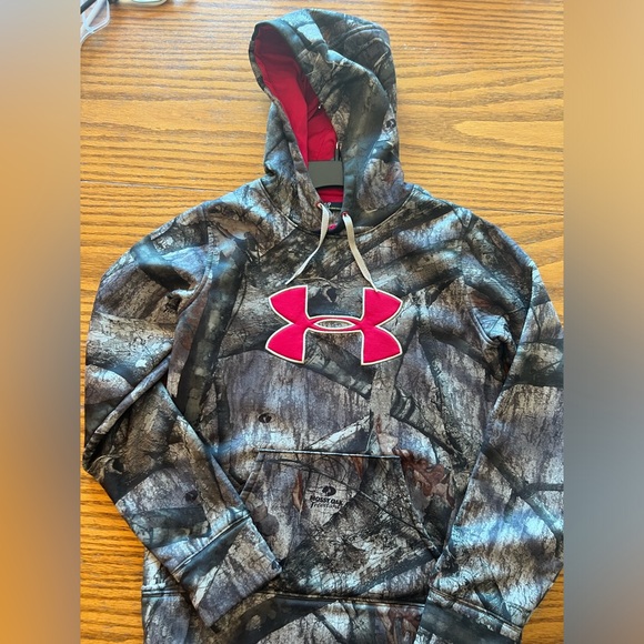 Under Armour Mossy Oak Camouflage Hoodie Small - Picture 3 of 8